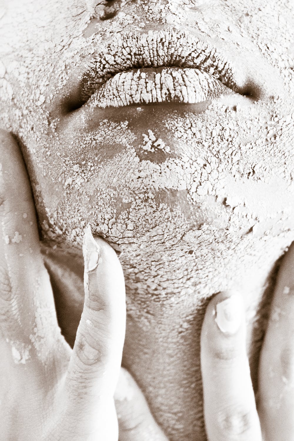 Clay Mask Woman with clay mask